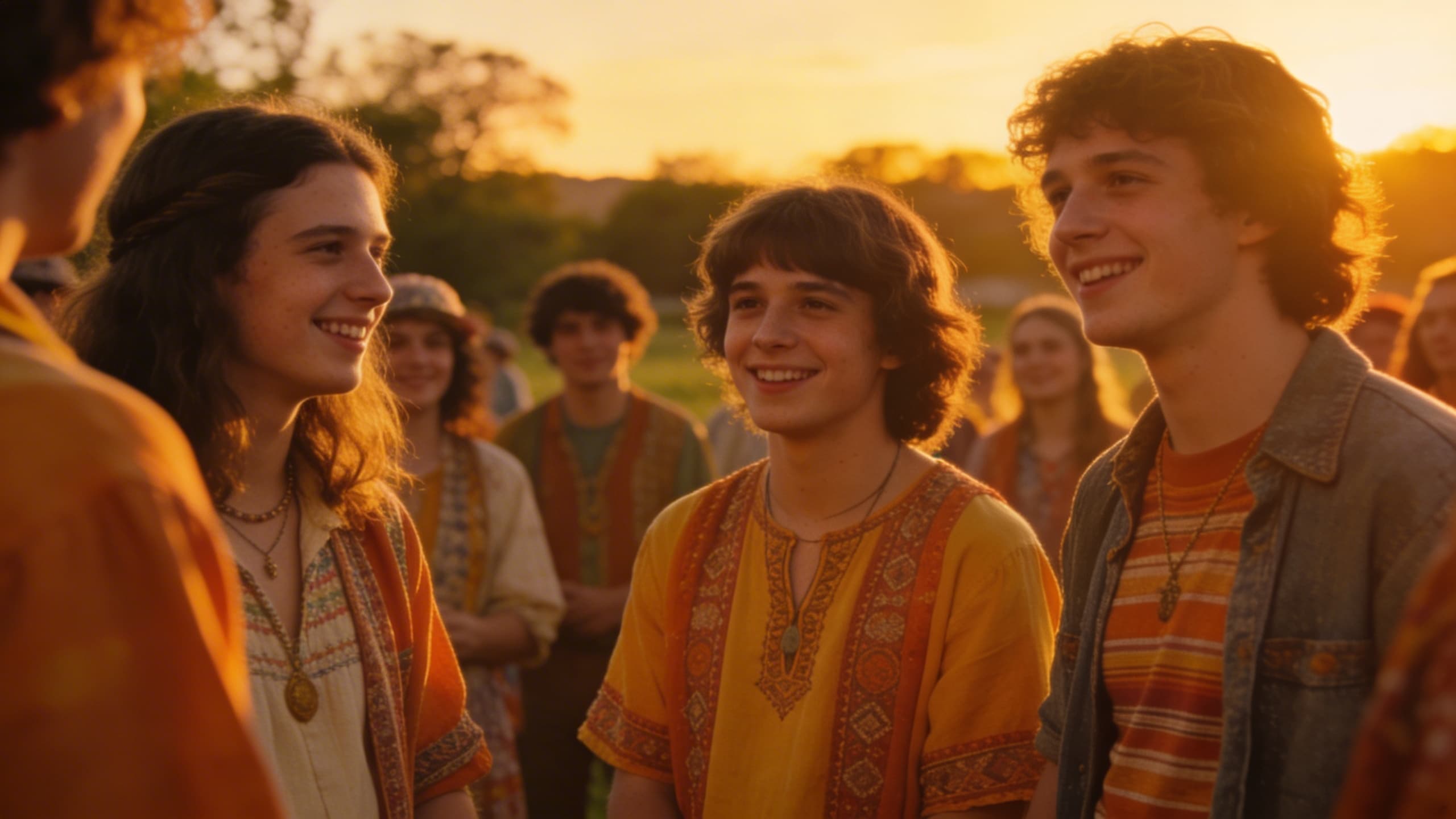 Jesus Better community gathering at sunset